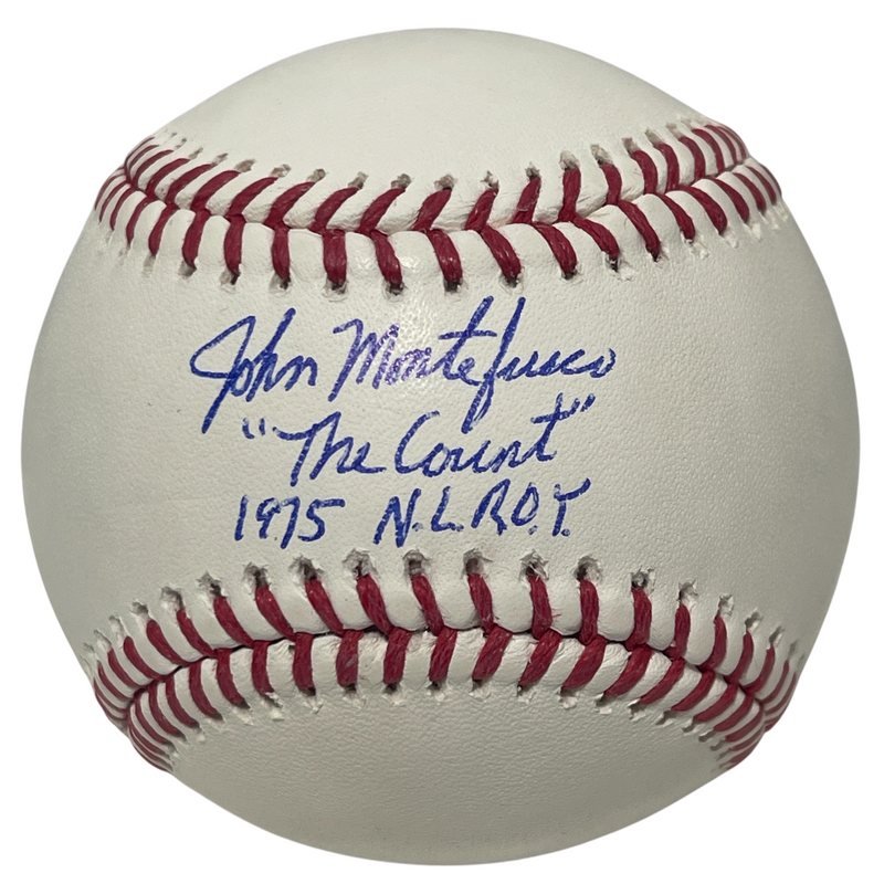 John Montefusco Signed ROMLB Baseball w/ 2 Insc ROY Beckett Witness BAS COA