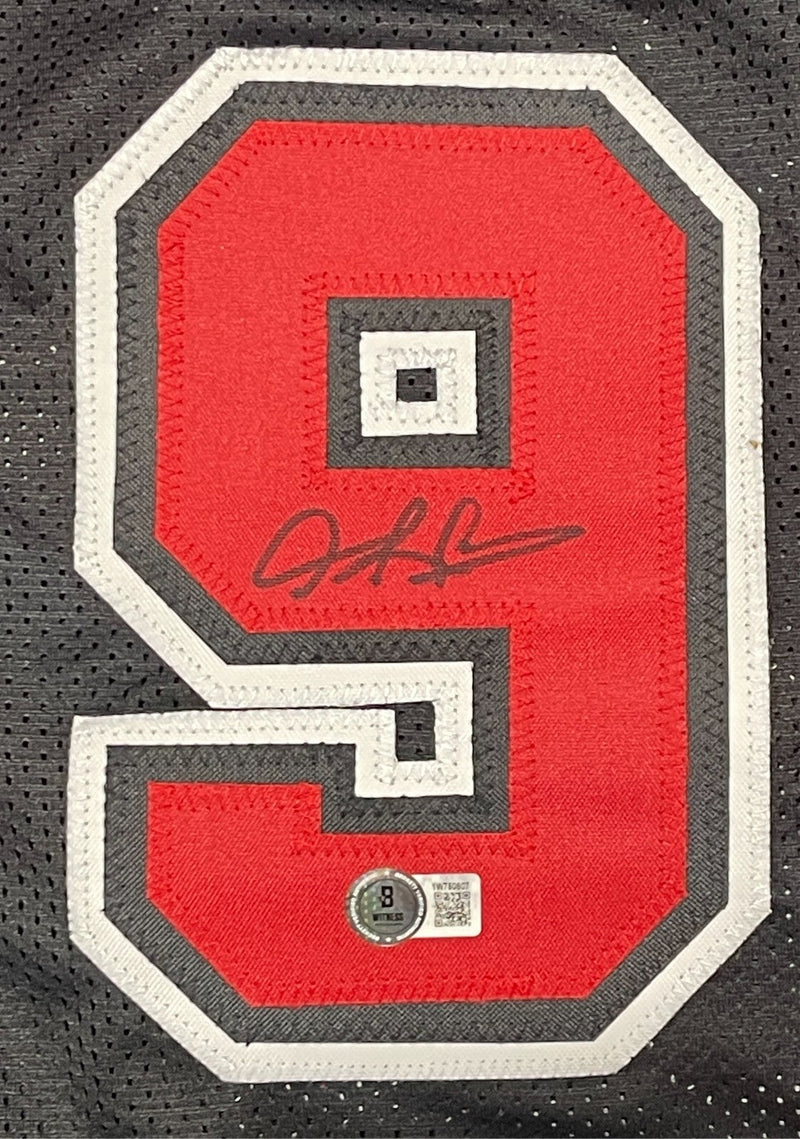 Dennis Rodman Signed Chicago Bulls Custom Jersey Beckett Witness BAS COA