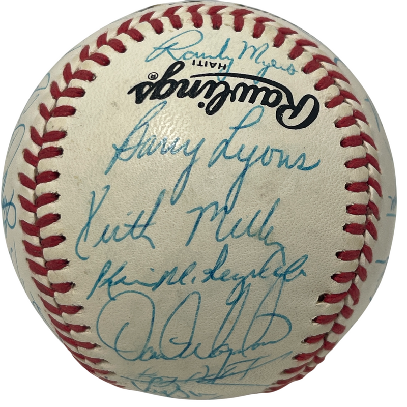 1988 New York Mets Team Signed Autograph ONL National League Baseball JSA LOA C