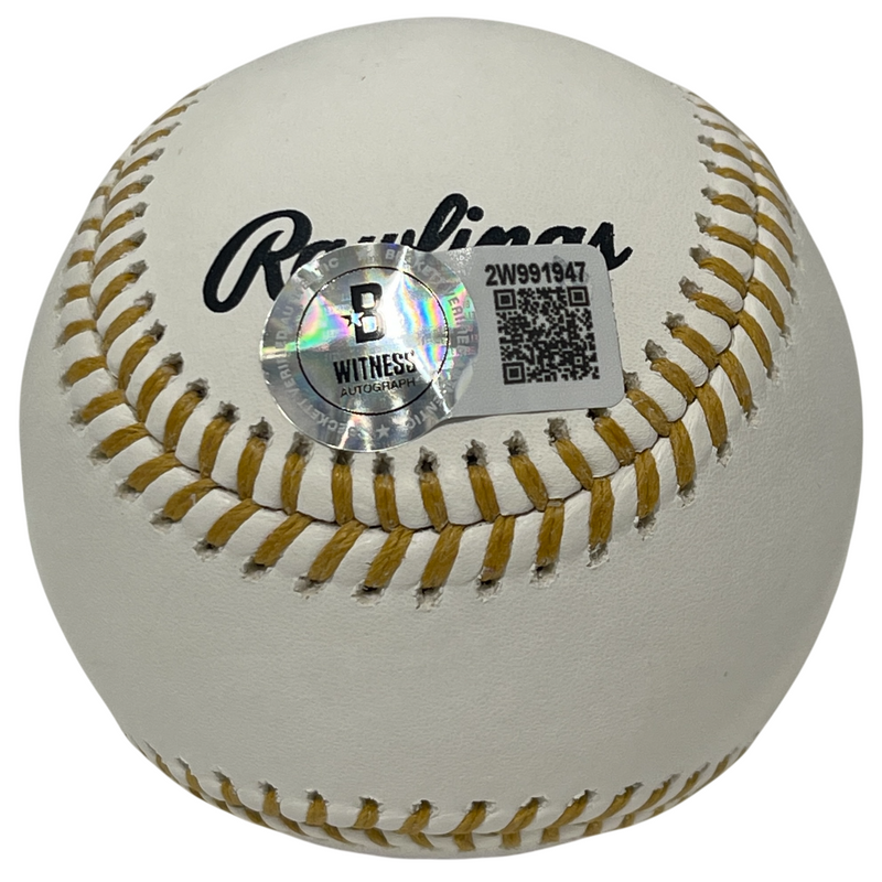Andy Van Slyke Signed Rawlings Gold Glove Baseball w/ 5x GG Beckett Wit BAS COA