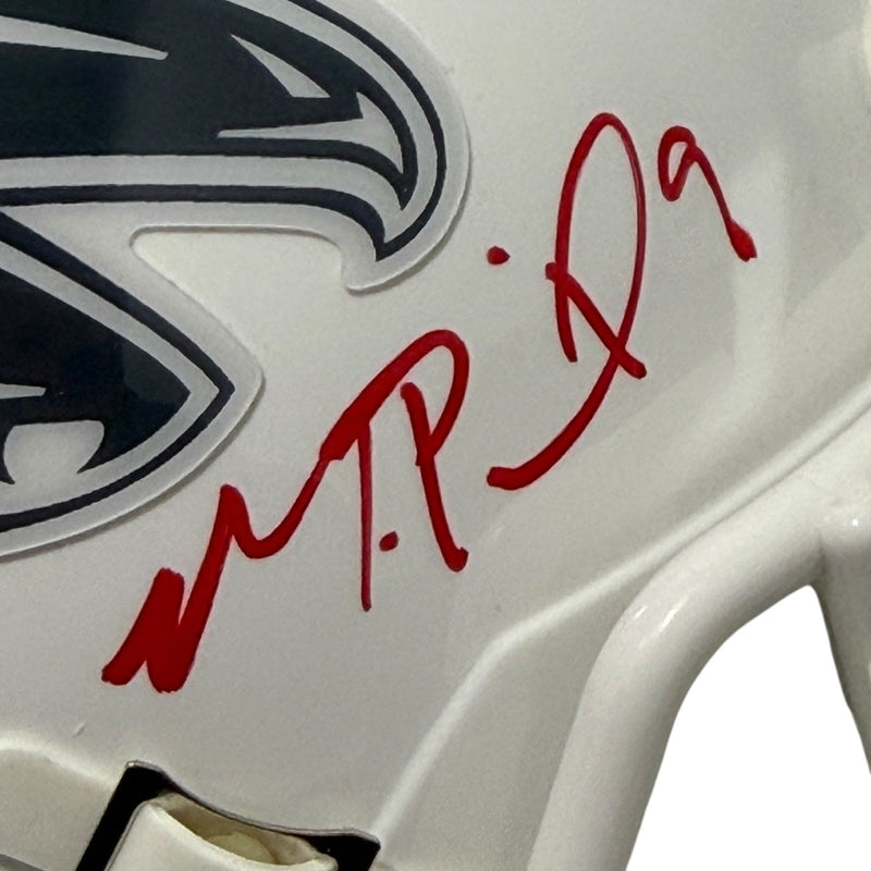 Michael Penix Signed Atlanta Falcons Salute 24 Mini Helmet Beckett Wit BAS COA
