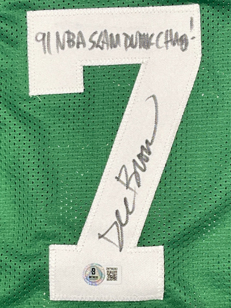 Dee Brown Signed Celtics Custom Jersey 91 NBA Slam Dunk Champ Beckett W BAS COA