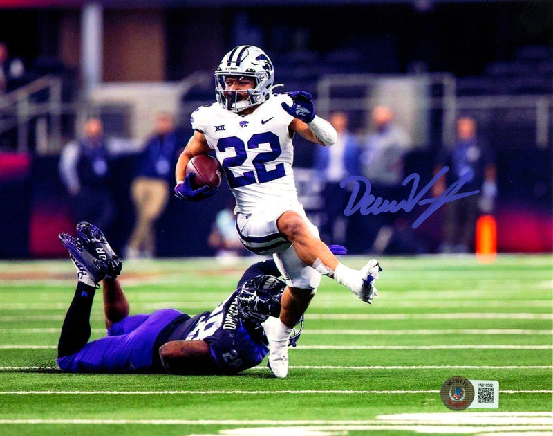 Deuce Vaughn Signed Kansas State 8x10 Photo Beckett Witness BAS COA #4