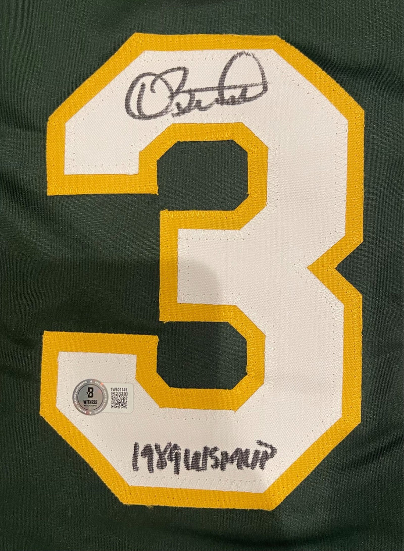 Dave Stewart Signed Oakland Athletics Custom Jersey 89 WS MVP Beckett W BAS COA
