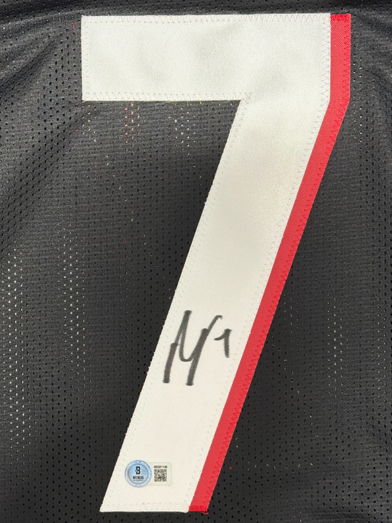 Bijan Robinson Signed Atlanta Falcons Custom Jersey Beckett Witness BAS COA