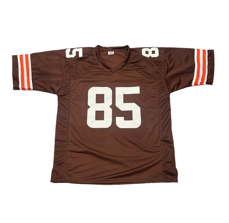 David Njoku Signed Cleveland Browns Custom Jersey Beckett Witness BAS COA
