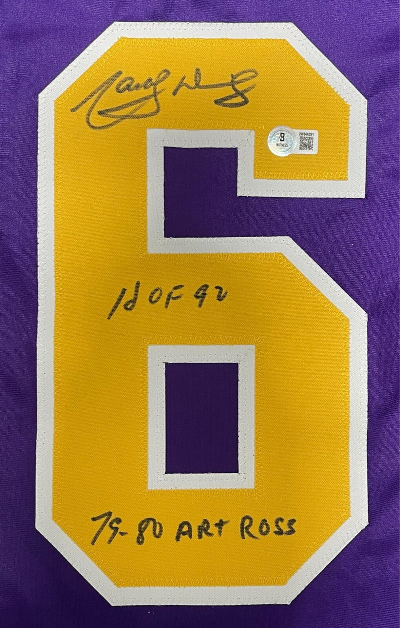 Marcel Dionne Signed LA Kings Custom Jersey w/ 2 Insc Beckett W BAS COA