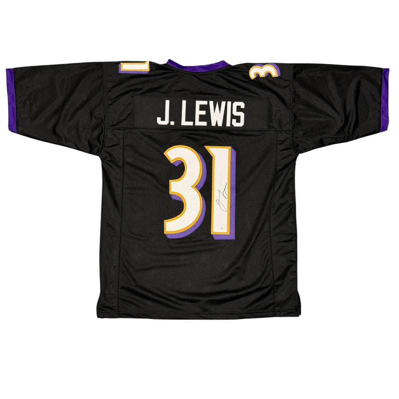 Jamal Lewis Signed Autographed Baltimore Ravens Custom Jersey JSA Witness COA