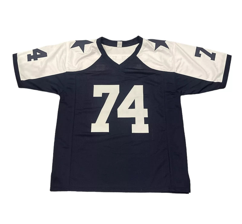 Bob Lilly Signed Dallas Cowboys TB Custom Jersey w/ 4 Ins Beckett Wit BAS COA