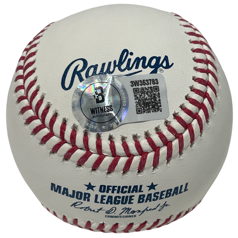 Rollie Fingers Signed ROMLB Baseball w/ 81 AL CY MVP Ins Beckett Witness BAS COA