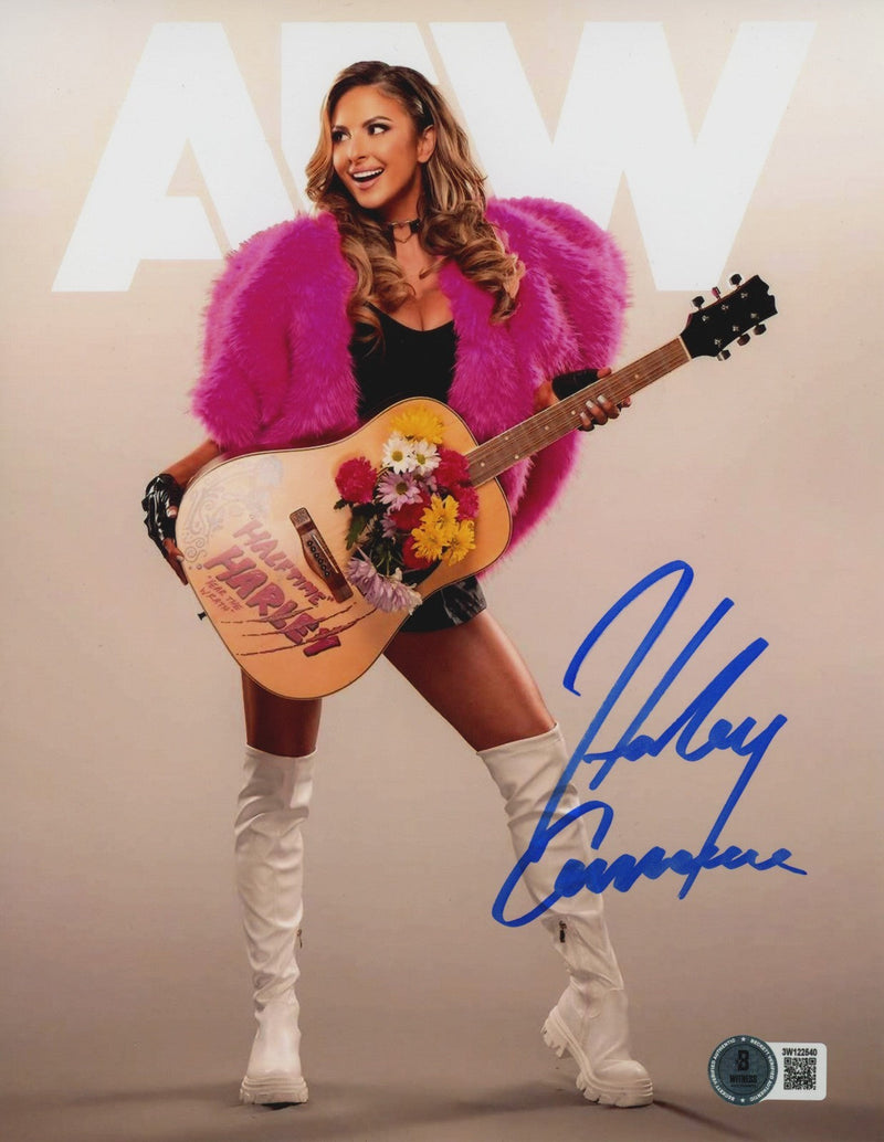 Harley Cameron Signed Autographed AEW 8x10 Photo Beckett Witness BAS COA #4