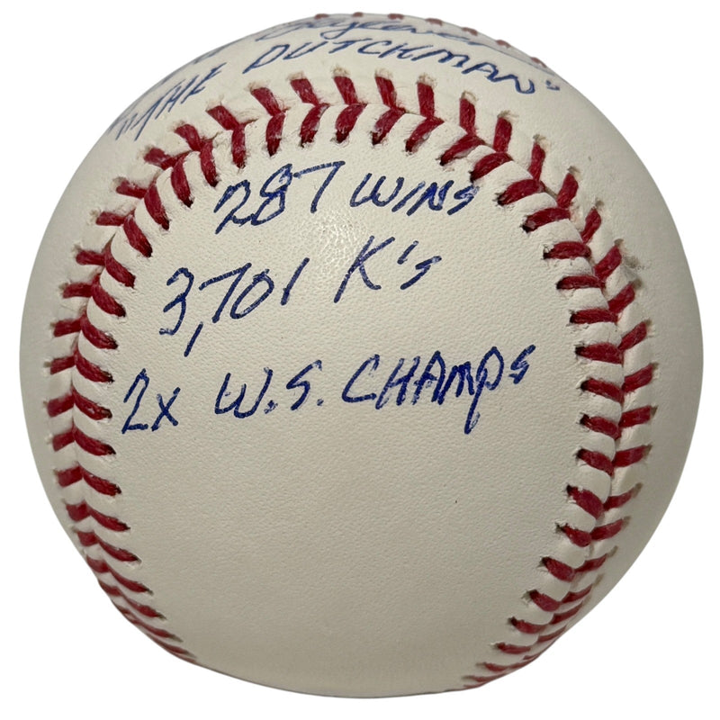 Bert Blyleven Signed ROMLB Baseball w/ 5 Stat Inscs JSA COA Twins