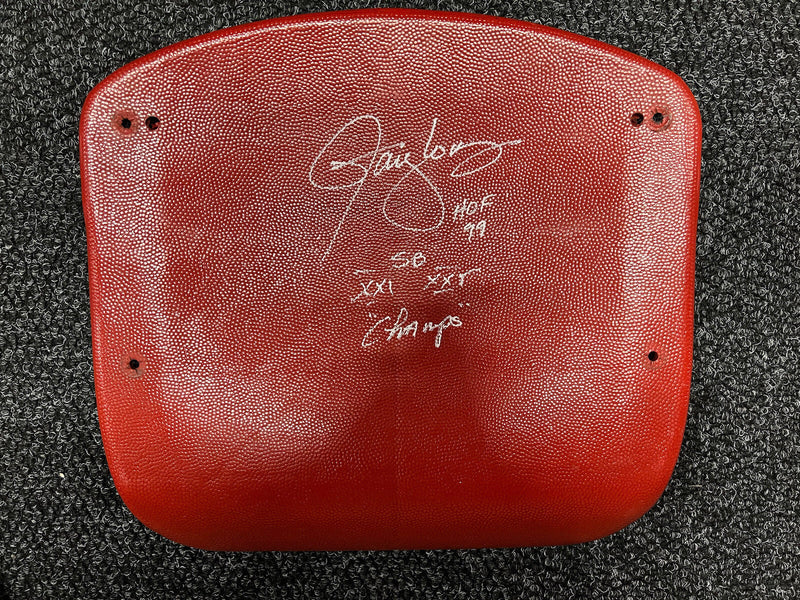 Lawrence Taylor Signed Auto New York Giants Stadium Seat HOF & SB INSC JSA W COA