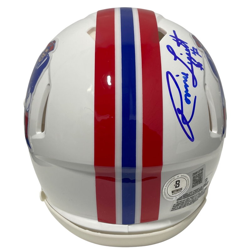 Ronnie Lippett Signed Patriots TB Mini Helmet w/ NEP All 80s Beckett W BAS COA