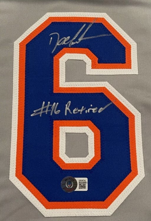 Doc Gooden Signed New York Mets Custom Jersey w/ #16 Retired Beckett W BAS COA