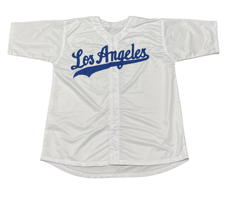 Todd Hollandsworth Signed LA Dodgers Custom Jersey w 96 NL ROY Beckett W BAS COA