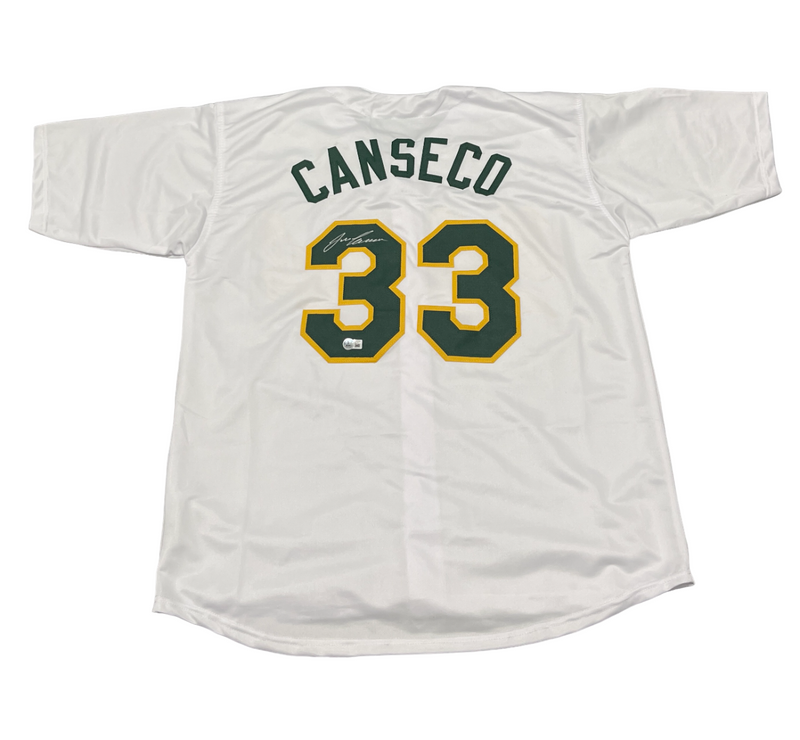 Jose Canseco Signed Oakland Athletics Custom Jersey Beckett Witness BAS COA
