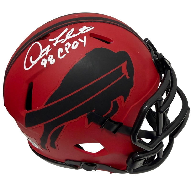 Doug Flutie Signed Buffalo Bills Rave Mini Helmet w/ 98 CPOY JSA Witness COA