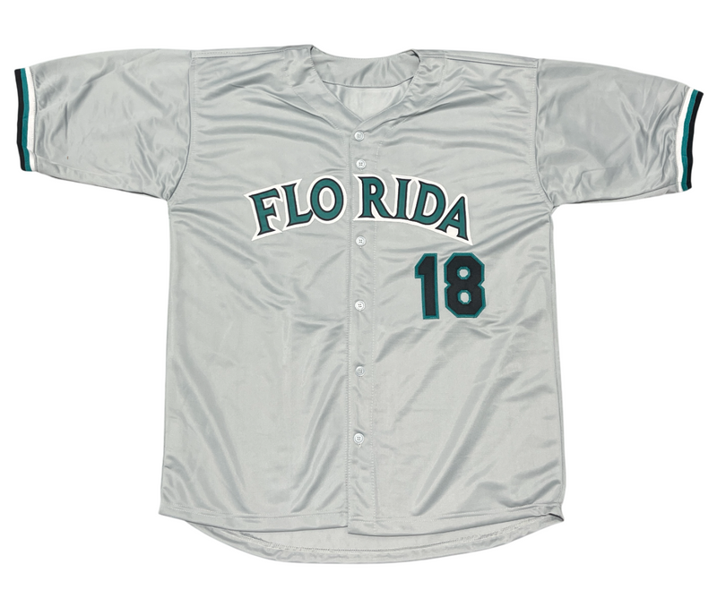 Moises Alou Signed Florida Marlins Custom Grey Jersey Beckett Witness BAS COA