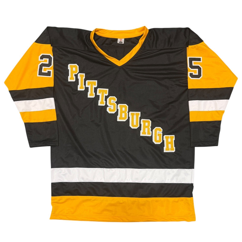 Kevin Stevens Signed Pittsburgh Penguins Custom Jersey w 91-92 Cup JSA Wit COA B