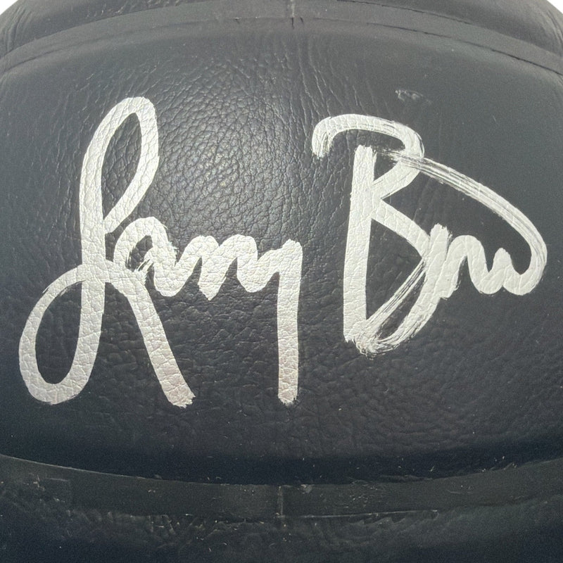 Larry Bird Signed Boston Celtics Premier Black Basketball JSA W COA Bird Holo B