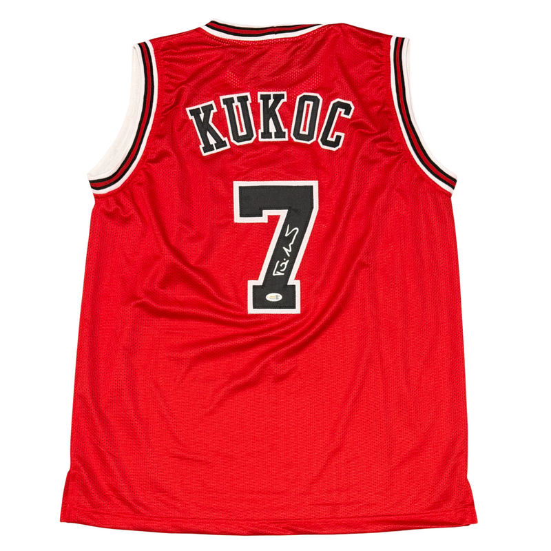 Toni Kukoc Signed Autographed Chicago Bulls Custom Jersey JSA Witness COA