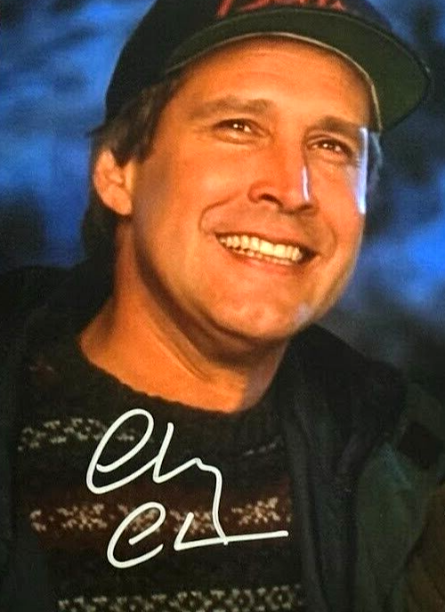 Chevy Chase & Randy Quaid Dual Signed 11x14 Photo Vacation Beckett Wit BAS COA