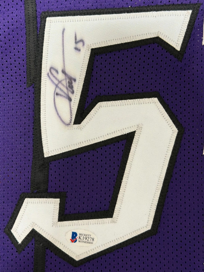 Vince Carter Signed Toronto Raptors Custom Jersey Beckett Witness BAS COA