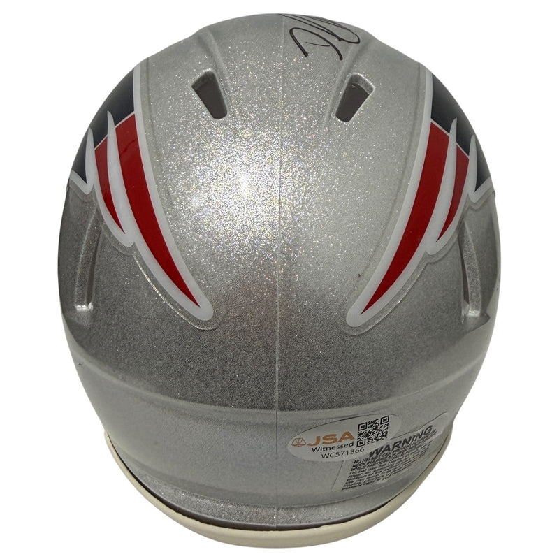David Andrews Signed Patriots Speed Mini Helmet w/ 2x SB Champ JSA Witness COA
