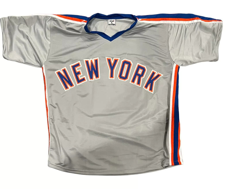 Howard "Hojo" Johnson Signed Mets Custom Jersey w/ 4x Insc Beckett Wit BAS COA