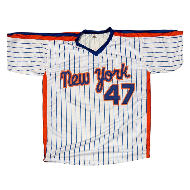 Jesse Orosco Signed New York Mets Custom Jersey w Last Out & 86 Champs JSA W COA