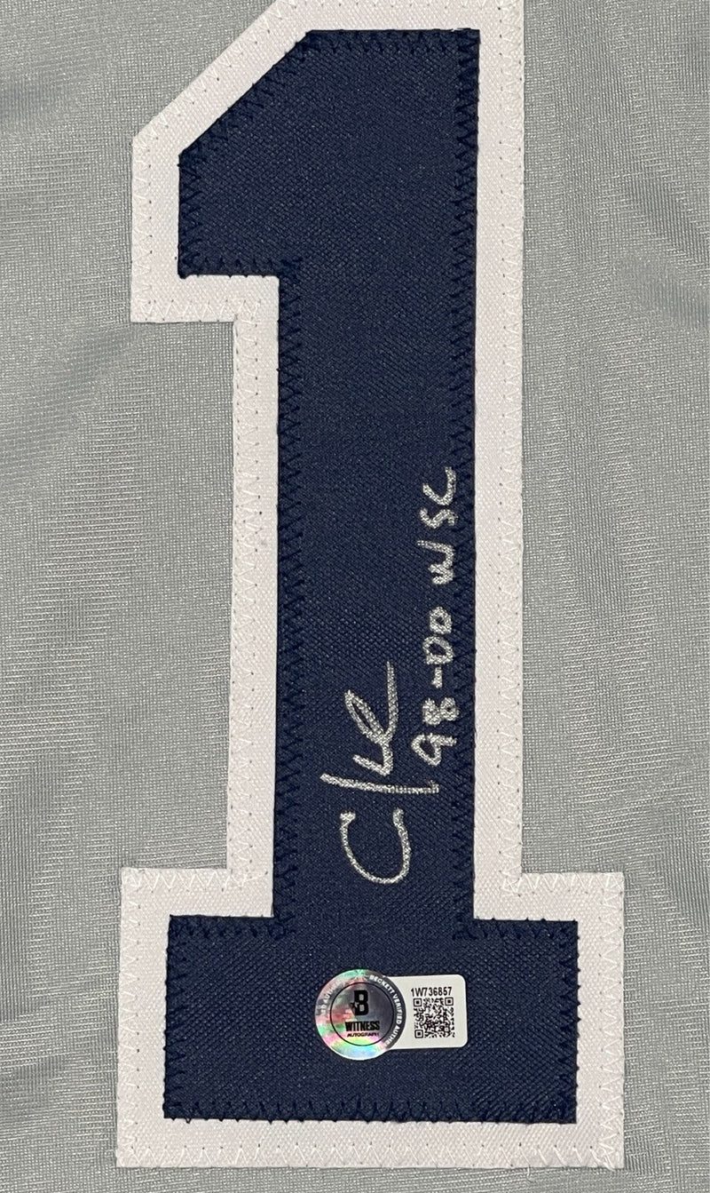 Chuck Knoblauch Signed NY Yankees Custom Jersey w/ 98-00 WSC Beckett W BAS COA