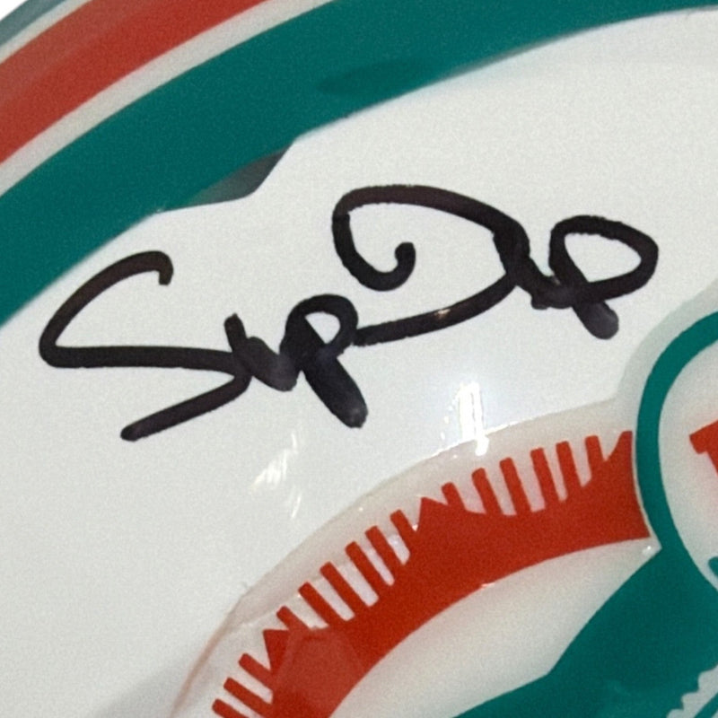 Mark Duper Signed Autographed Miami Dolphins TB Mini Helmet JSA Witness COA
