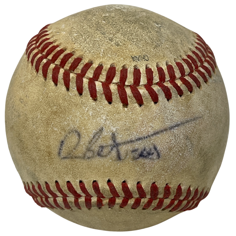 Dellin Betances Signed Rawlings ROMLB R100 HS Game Used Baseball JSA COA
