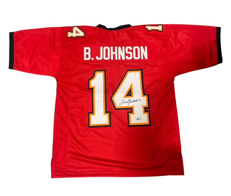 Brad Johnson Signed Tampa Bay Buccaneers Custom Jersey Beckett Wit BAS COA