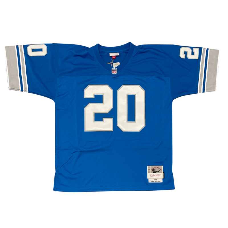 Barry Sanders Signed Detroit Lions Mitchell & Ness M&N Jersey JSA COA + SCHWARTZ