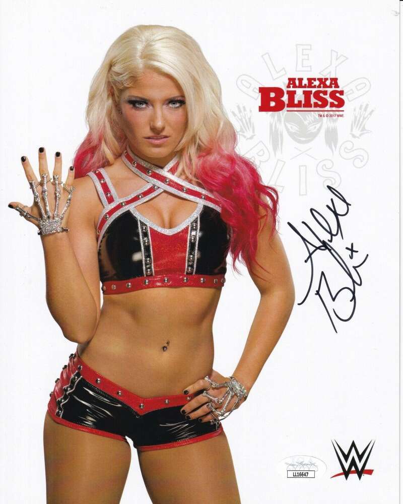 Alexa Bliss Signed Autographed 8x10 2017 Rookie Year WWE Promo RC JSA COA