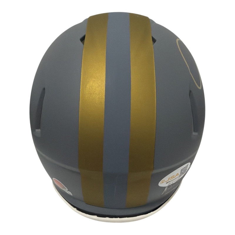 Eric Metcalf Signed Cleveland Browns Slate Mini Helmet JSA Witness COA