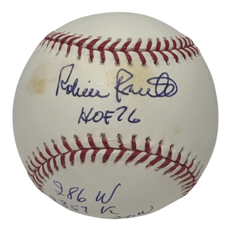 Robin Roberts Signed Autographed ROMLB Baseball w/ 4x Ins JSA COA Phillies
