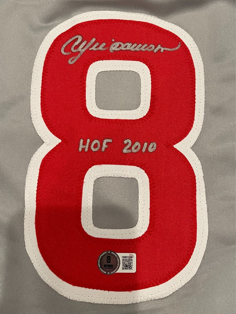 Andre Dawson Signed Chicago Cubs Custom Jersey w/ HOF 2010 Beckett Wit BAS COA