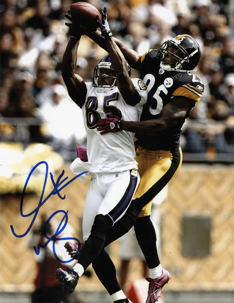 Derrick Mason Signed Autographed Baltimore Ravens 8x10 Photo LSCM COA #2