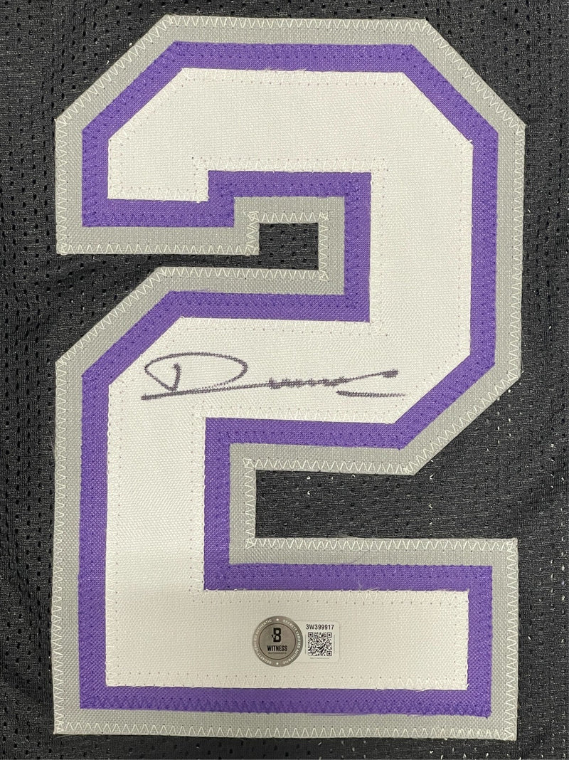 Vlade Divac Signed Sacramento Kings Custom Jersey Beckett Witness BAS COA