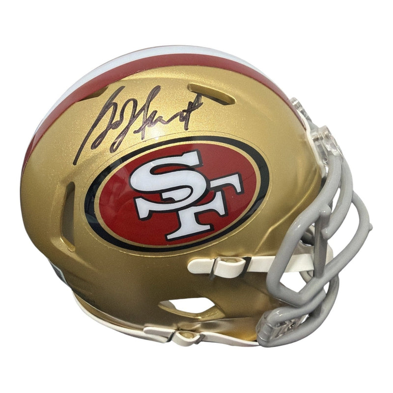 Garrison Hearst Signed San Francisco 49ers Mini Helmet Beckett Witness BAS COA
