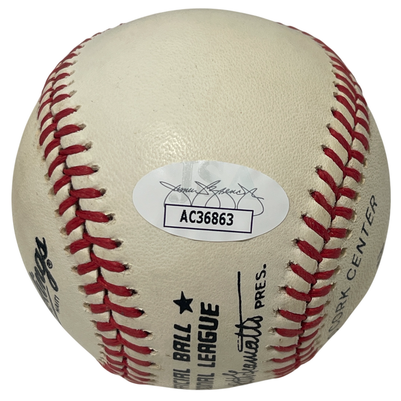 Kirk Gibson Signed Rawlings National League Baseball Detroit Tigers JSA COA B
