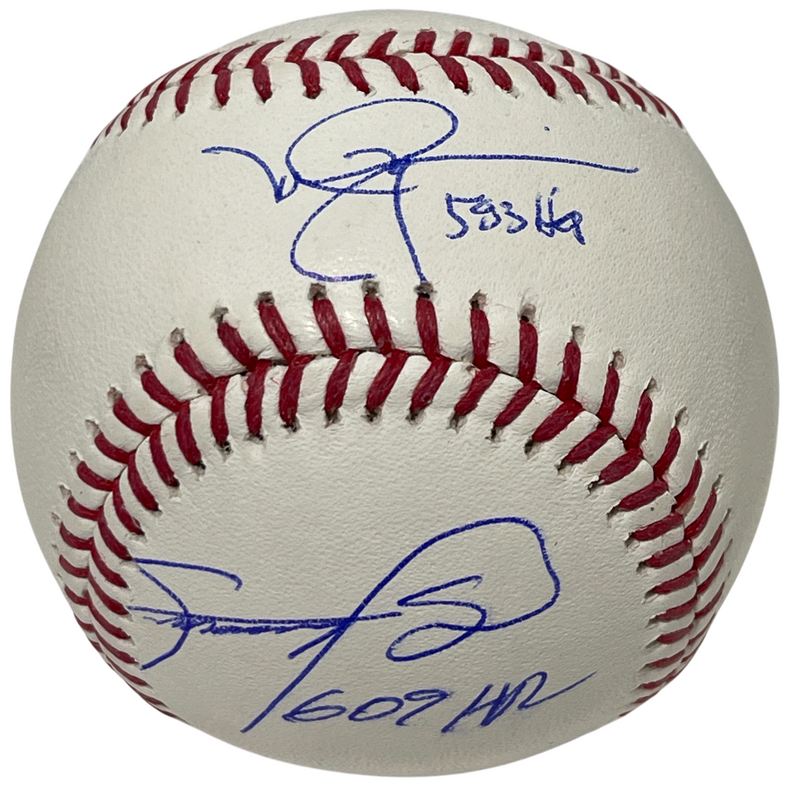 Sammy Sosa & Mark McGwire Dual Signed ROMLB Baseball w/ HR Ins Beckett W BAS COA