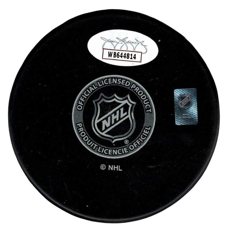 Mark Recchi Signed Pittsburgh Penguins Puck w/ HOF 2017 JSA COA