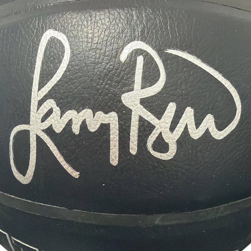 Larry Bird Signed Boston Celtics Premier Black Basketball JSA W COA Bird Holo A