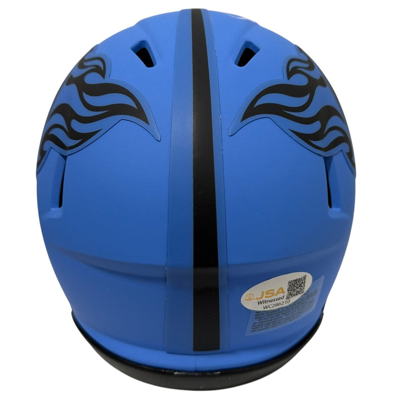 Derrick Mason Signed Autographed Tennessee Titans Rave Mini Helmet JSA Wit. COA