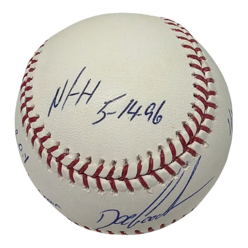 Doc Gooden Signed Autographed ROMLB Baseball w/ 8 Stat Insc JSA Witness COA