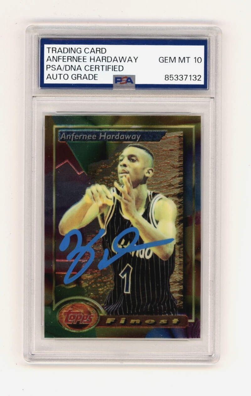 Anfernee Hardaway 1993-94 Topps Finest #189 Signed Rookie RC PSA 10 Auto Magic
